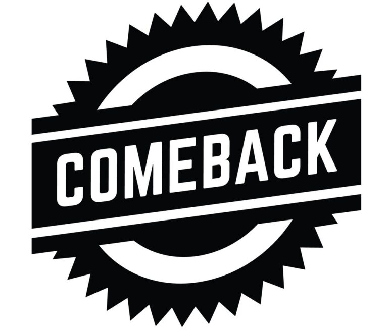 comeback stamp on white